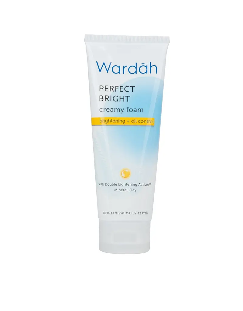 Wardah Perfect Bright Creamy Foam Cleanser – 100 Ml Brightening + Oil-Control Face Wash 1