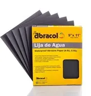 Waterproof Sandpaper, Grit #120, Abracor Brand, 500 Sheets 1