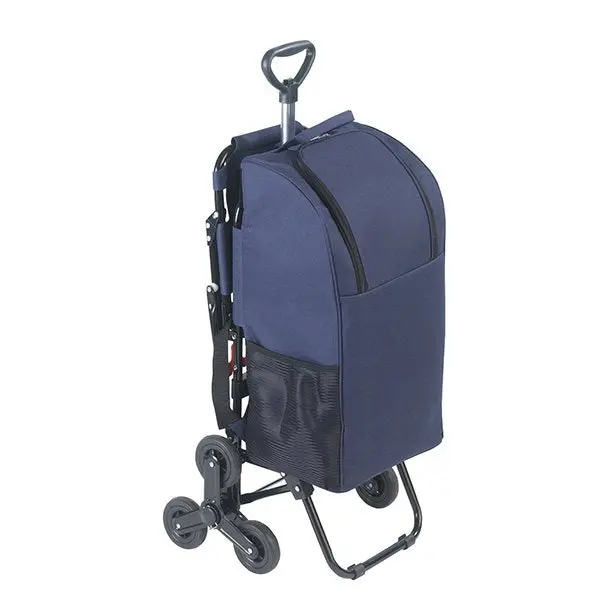 Wenko By Maximex Blue Foldable Shopping Trolley – Built-In Child Seat 1