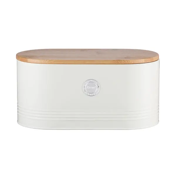 White Bread Storage Canister – Airtight Typhoon Container With Ventilation Lid 1