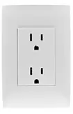 White Dual-Gang Receptacle Cover – Cien Ci0-Tct2P-Bla 1