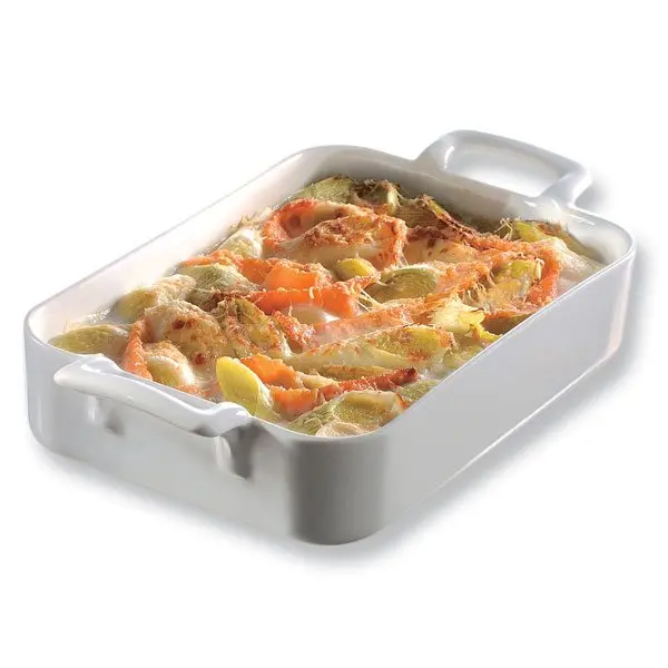 White Rectangular Porcelain Serving Dish – 19 Cm By Revol (Belle Cuisine) 1