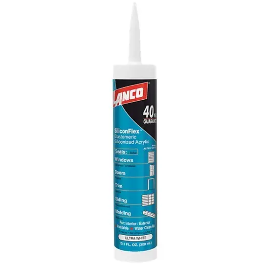 White Siliconflex Acrylic Latex Caulk – Cc-767-18, 10.1 Oz 1