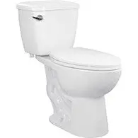 White Two-Piece Toilet Set – Compact Design, Includes Tank & Bowl, Wj500396 1