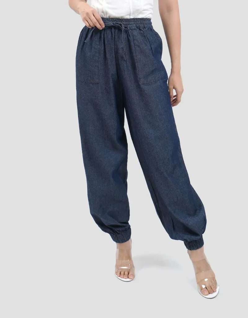 Women'S Drawstring-Waist Relaxed Jogger Jeans – Connexion Comfort Fit 1