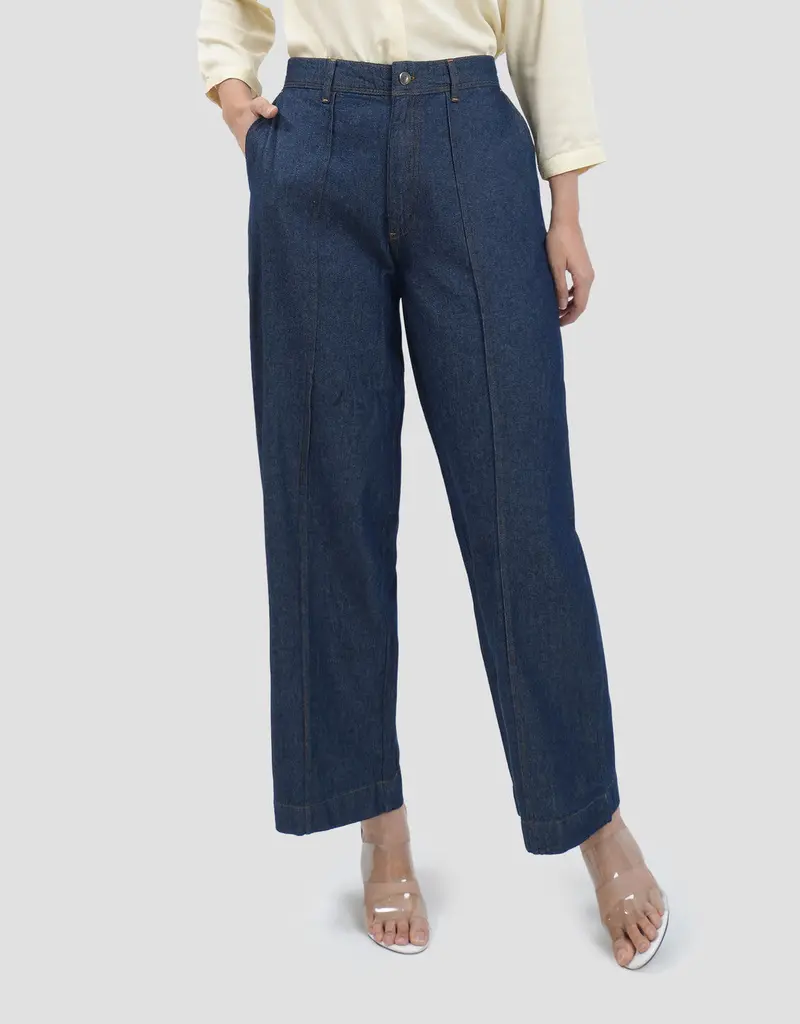 Women'S Relaxed-Fit Front-Cut Denim Jeans – Connexion Casual Wear 1