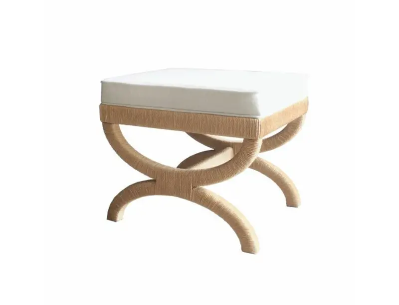 Xanadu Natural Jute Rope Stool – Organic Modern Seating 1