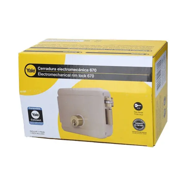 Yale 670 Electric Push-Button Door Lock – Right-Handed Version 1
