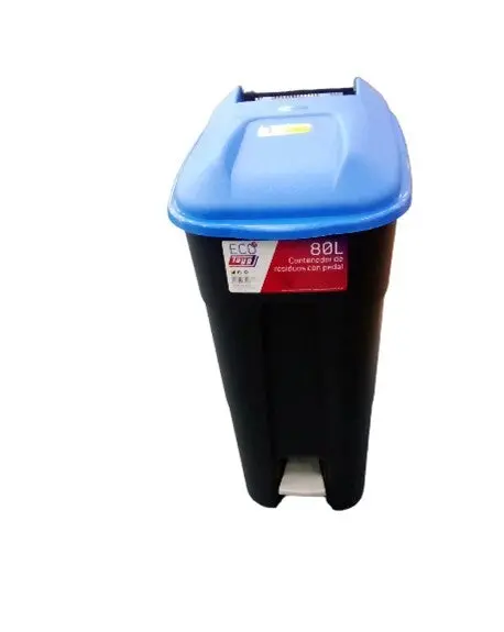 Zafacon Plastic Wheeled Waste Bin – 80L, Blue Finish, Model 433023 1