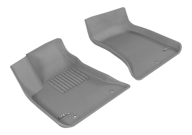 3D Maxpider Kagu All-Weather Floor Mat Set – Gray, 2-Piece (Front Row Only) 1