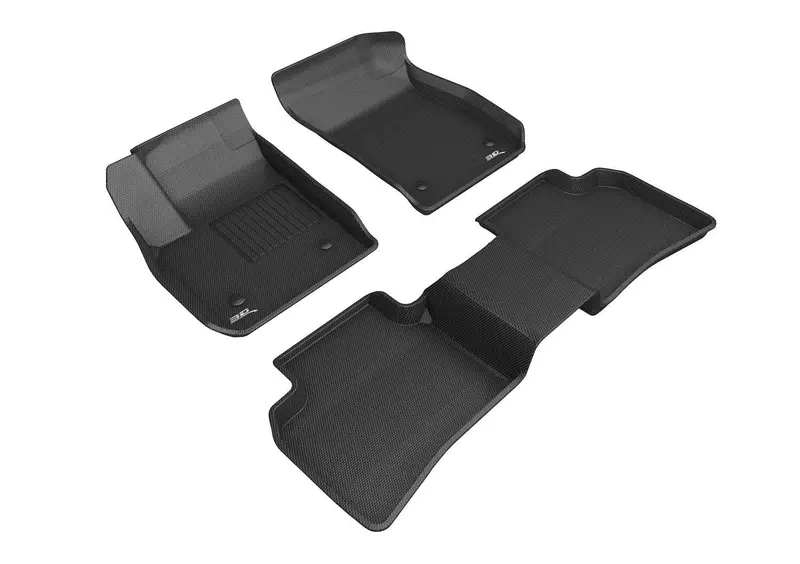 3D Maxpider L1Cd02001509 Black All-Weather Floor Mat Set – 3-Piece (Front + Second Row) 1