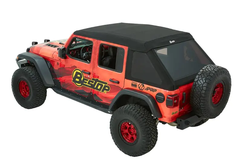 Bestop Trektop Glide Soft Top For 2018–2025 Jeep Wrangler Jl Unlimited (4-Door) 1