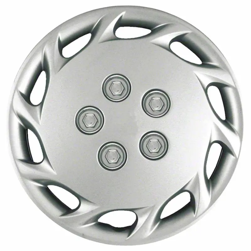 Coast To Coast 14-Inch 10-Spoke Silver Wheel – Stylish, Lightweight Plastic Alloy Rim (Set Of 4) 1