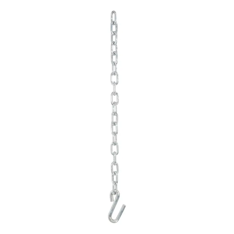 Curt 80040 27-Inch Safety Chain With S-Hook – 5,000 Lb Capacity, Clear Zinc Finish 1
