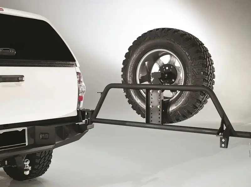 Fab Fours Tt-Y1351T-1 Two-Stage Spare Tire Carrier – Black Powder-Coated Steel 1