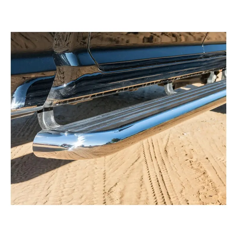 Luverne Megastep Aluminum Running Boards – 6.5-Inch Wide, 114-Inch Length, Silver Finish For Chevy Silverado & Gmc Sierra 1