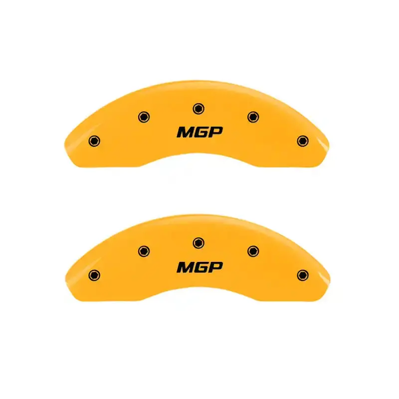 Mgp Engraved Yellow Caliper Covers – Front Pair With Black Accent 1