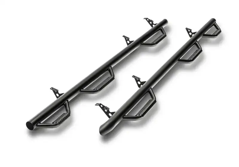 N-Fab Nerf Steps – Wheel-To-Wheel Side Step System With Bed Access (3-Step) For 2017–2023 Ford F250/F350 Crew Cab (6'10" Bed) 1