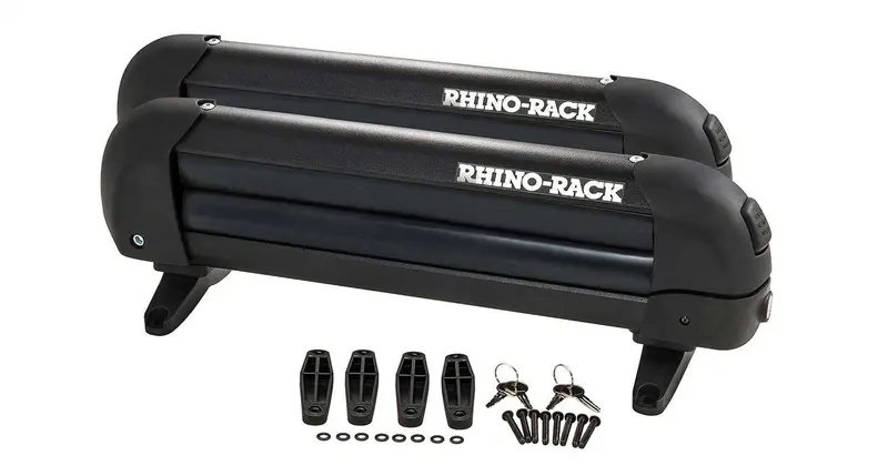 Rhino-Rack 573 Ski And Snowboard Carrier – Universal Mount, Lockable, Easy-Load Design 1