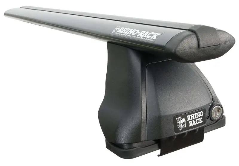 Rhino-Rack Vortex 2500 Roof Rack – Black Aero Bars With Low-Profile Mounting System 1
