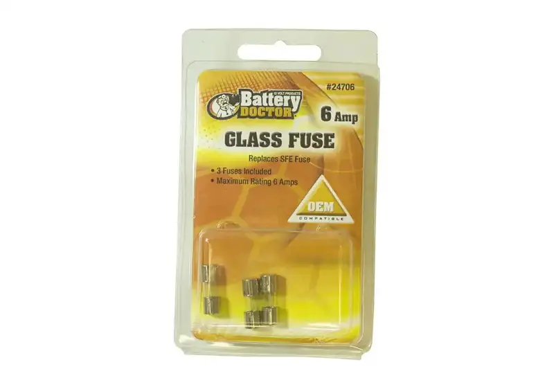 Sfe 6-Amp Glass Cartridge Fuse – Fast-Acting 1