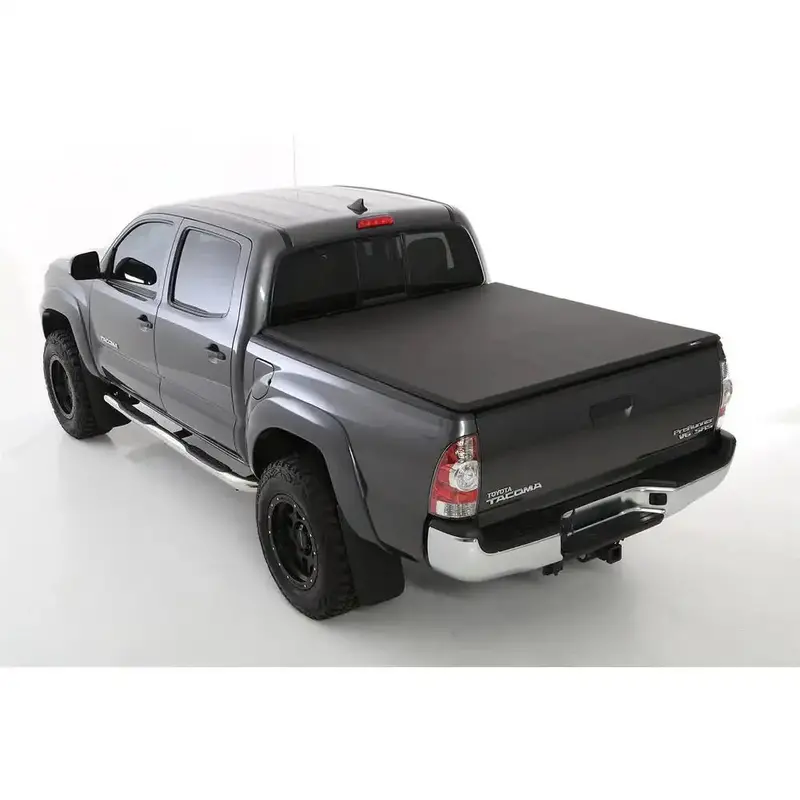 Smittybilt 2610033 Smart Cover Soft Folding Tonneau – Weather-Resistant, Tool-Free Installation 1