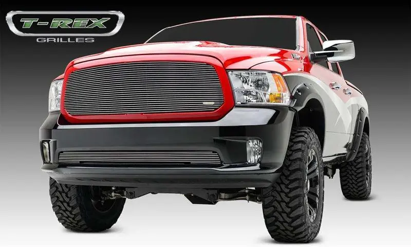 T-Rex 20458 Polished Aluminum Billet Grille Insert – Single-Piece Main Grille 1