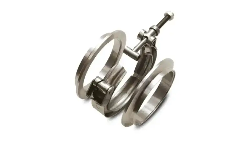 Vibrant Titanium V-Band Flange Assembly – Designed For 3.5-Inch Od Exhaust Tubing 1